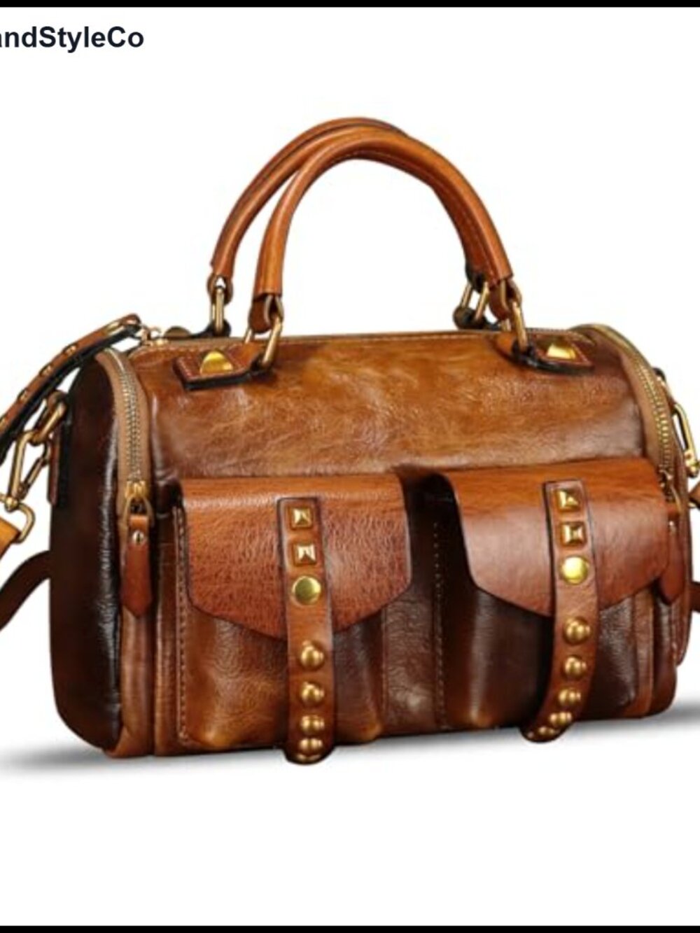 Genuine Leather Satchel Crossbody Shoulder Bag Top Handle Purse